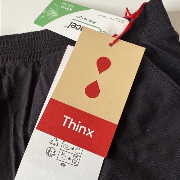 Thinx UltraSoft Sleep Shorts Black 1X - Picture 12 of 16